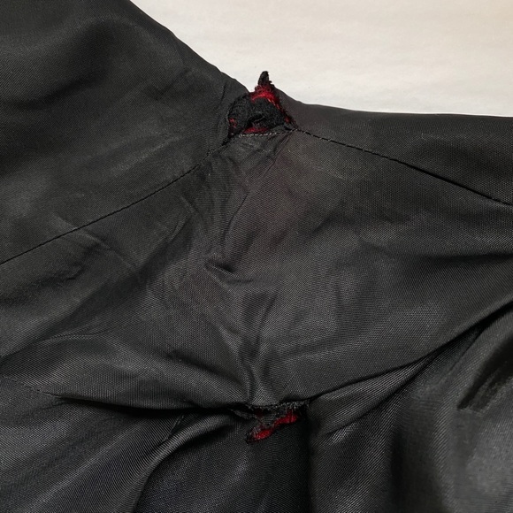 VTG 1960s Red & Black Plaid Pencil Skirt & Jacket - Picture 14 of 14